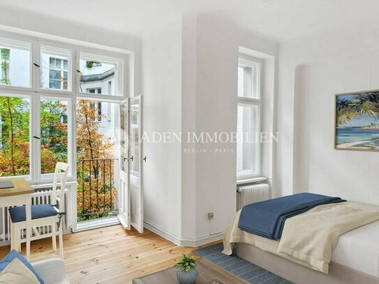 ... BEZUGSFREI in Steglitz! 1-Zimmer-Altbau-Wohnung, ca. 35,5 m² mit Südausrichtung. ...
