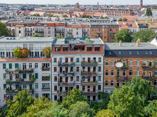 Bestlage - Penthouse am Clara-Zetkin-Park mit Dachterrasse, Stellplatz und Fahrstuhl