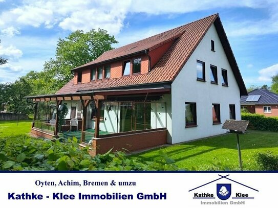 Schmuckstück in Otterstedt: Einfamilienhaus mit Garage, überd. Terrasse, Ausbaureserve im DG u.v.m.