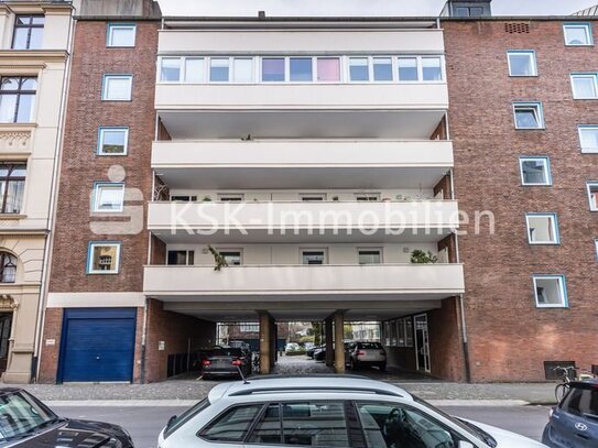 Vermietete City Wohnung mit Blick in den Stadtgarten!