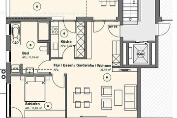 Erstbezug/Neubau 2-Zimmerwohnung mit Balkon im Wohnpark Schönblick (Whg6)