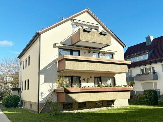 Gemütliche 3½-Zimmer-Wohnung in Stammheim mit großem Hobbyraum, Balkon, Garage und Stellplatz