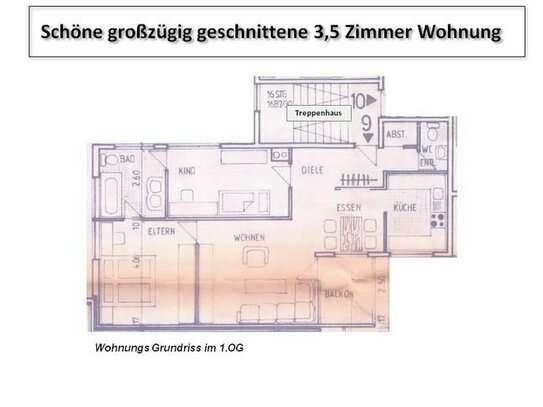 Schöne geräumige 3,5-Zimmer Wohnung in Metzingen