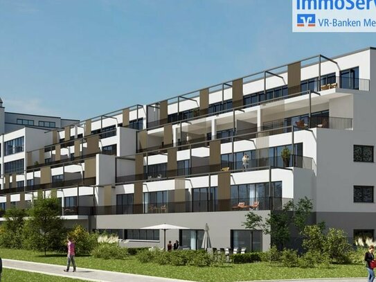 Neubau: Gut geschnittene 2-Zimmer-ETW mit großem Süd-West-Balkon!