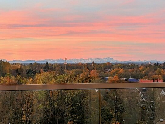 Einzigartiges Bergblickpanorama im Münchener Westen