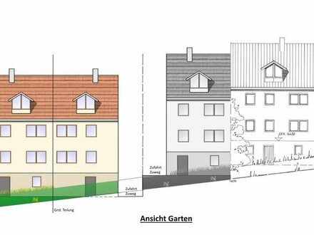 Jetzt Zugreifen!! Schönes großes Baugrundstück mit 1086m² für 2 DHH/MFH in Br.-Heidelsheim!