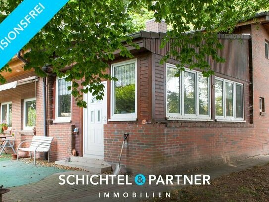 Bremen - Farge | Moderner Bungalow mit großem Grundstück und Doppelgarage in direkter Weserlage