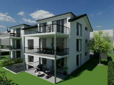 Neubau: Gemütliche Wohnung mit Terrasse und eigenem Garten in beliebter Wohnlage
