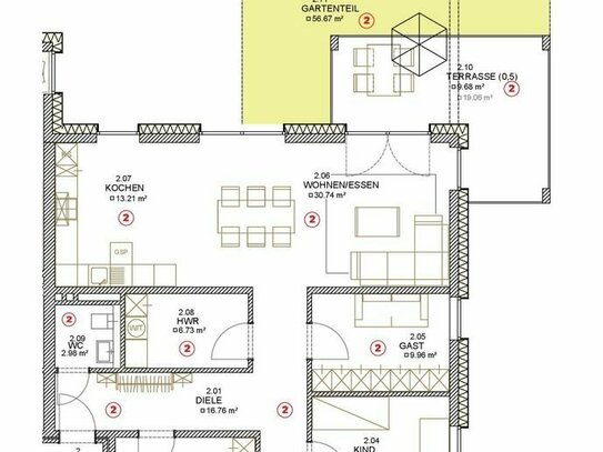 Leben und Wohnen in einzigartiger Wohnlage, Am Jubiläumswald in Herford, Exklusive Erdgeschoss-Wohnung