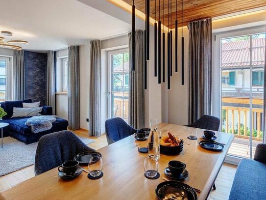 Bad Wiessee: 3-Zimmer Wohnung mit 3 Balkonen und idyllischem Bergblick