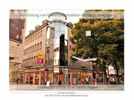 Attraktives 2-Raum-Büro zu vermieten in der Haupteinkaufsmeile von Hagen...