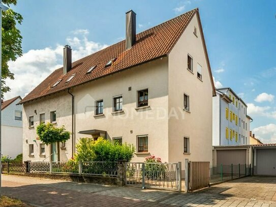 Großzügige DHH mit ELW, 7 Zimmern & Garage in beliebter Lage von Neckarsulm zu verkaufen