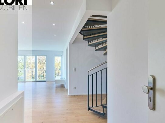 Design trifft Funktionalität: Energieeffiziente Maisonette-Wohnung in Altperlach