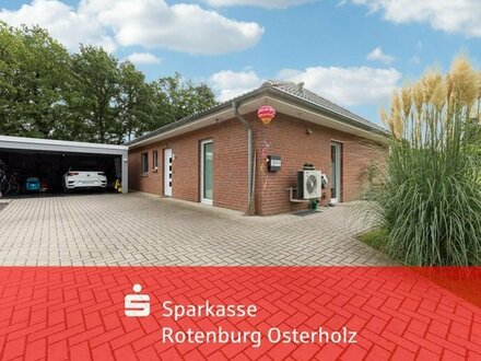 Altersger. Bungalow hochw. ausgestattet mit Wärmepumpe + Doppelgarage