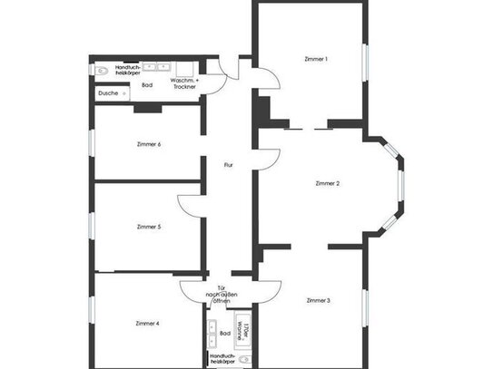 Frisch sanierte Wohnung mit 2 Bädern & Stellplatz