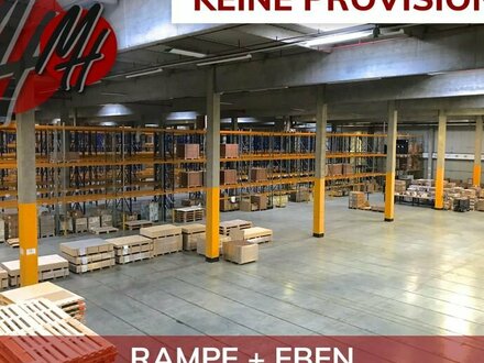 KEINE PROVISION - RAMPE + EBEN - Lager-/Produktion (4.500 m²) mit Büro zu vermieten