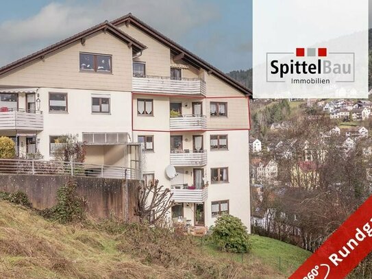 Familiengerechte 4 Zimmerwohnung in herrlicher Aussichtslage von Schramberg zu verkaufen!