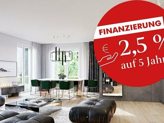 Sonderkonditionen von 2,5% p.a. auf 5 Jahre: 105 m² große 4-Zimmer Wohnung mit 136 m² Garten