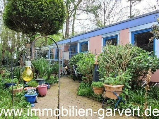 Bequem! Bungalow mit großer Gartenoase und Garage, ruhige, naturnahe Ortsrandlage in Wulfen-Barkenberg