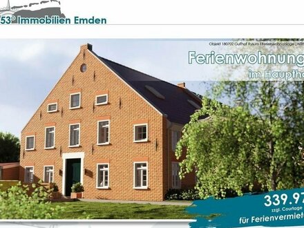 Neubau Ferienwohnung Einheit 2 in Rysum zur Vermietung genehmigt, Ostfriesland zwischen Emden und Greetsiel in der Krum…