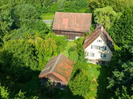 Große Landflächen mit charmantem Gebäudebestand