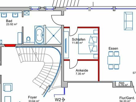 Schöne, modernisierte Erdgeschosswohnung unterhalb der Burg Trifels zu erwerben!