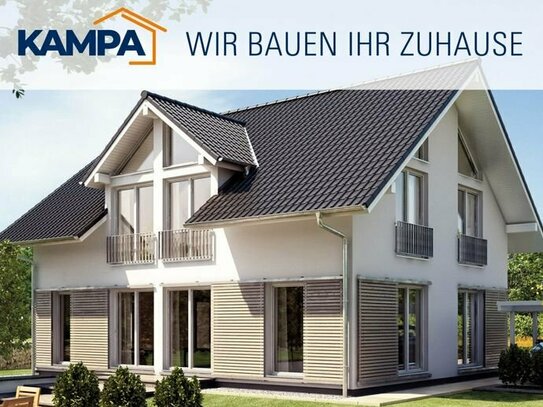 modernes und nachhaltiges Dreigiebelhaus KAMPA Selbstversorgerhaus