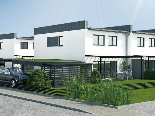 Neubau einer Reihenhausanlage mit attraktiven Fördermöglichkeiten in Kirchlengern. Hier bieten wir das Haus A an.