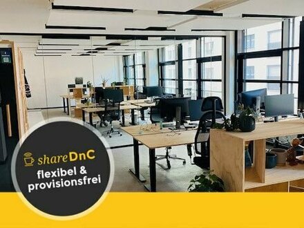 Lichtdurchflutete Büros auf Open Office Fläche im Industrial Style - All-in-Miete