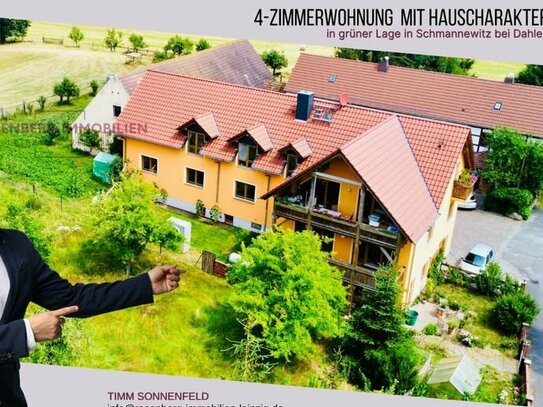 Idyllisch leben - großzügige 4-Zimmerwohnung mit Hauscharakter, in Schmannewitz bei Dahlen