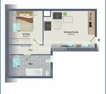 2 Zimmer/Dachgeschosswohnung - im Stadtkern - vermietet