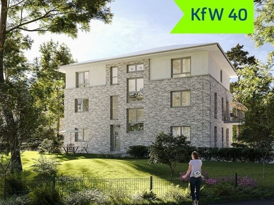 KfW 40 Neubau mit Aufzug, Balkon und Außenrollläden