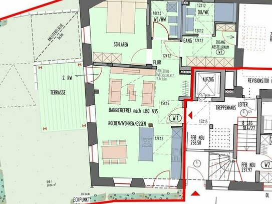 Willkommen in Ihrer charmante 2 Zimmerwohnung in historischem Gebäude- Kernsanierung- traumhafte Gartenoase