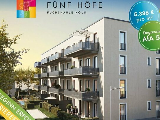 FÜNF HÖFE: AFA 5% degressive Abschreibung - die ideale Gelegenheit für kluge Kapitalanleger.