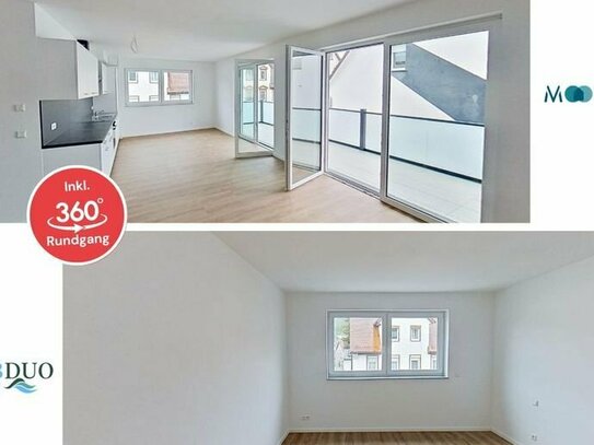 **Super modern: Geräumige 4-Zimmer-Wohnung mit Balkon und Gäste-WC inklusive 360°-Rundgang**