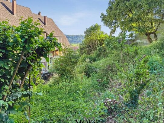 Schönes Grundstück für ein Einfamilienhaus in Hanglage mit Blick