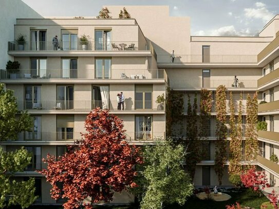 Hotel-Feeling: 3 Zimmer, Süd-Balkon und Badewanne in hochwertigem Neubau