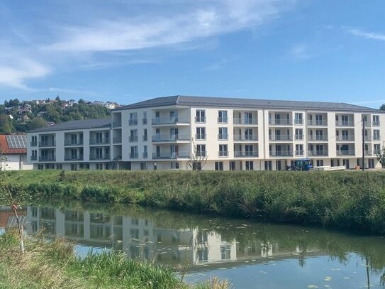 Barrierefreie 2 Raum Wohnung mit Blick zur Befreiungshalle in Kelheim