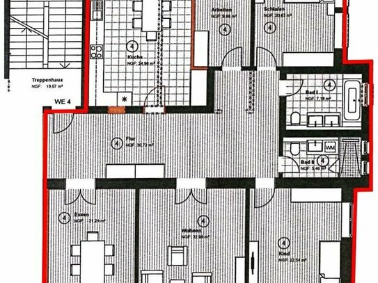 5-Zimmer-Altbauwohnung in der Südvorstadt mit 2 Balkonen