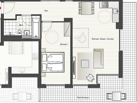 PRE-SALE! Neubauwohnung, 2 Zimmer mit Dachterrasse, Nähe Schwarz-Campus und Audi