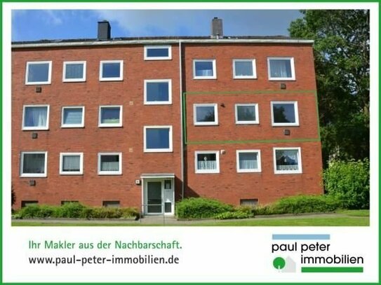 Gut aufgeteilte 3-Zimmer-Eigentumswohnung mit Balkon in ruhiger Lage in Neumünster-Faldera