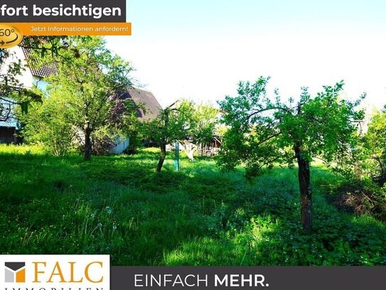 *BAUPLATZ* XXL-Grundstück zum Bebauen in idyllischer Lage in Obersulm! - FALC Immobilien Heilbronn