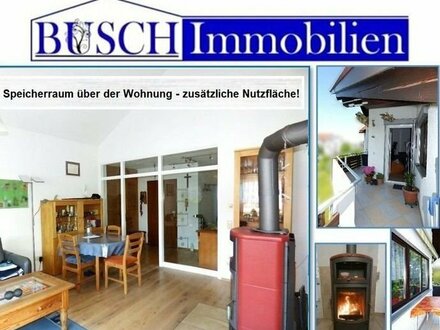 *** Schöne, helle 3,5-Zimmer-Wohnung mit Kaminofen, Balkon und TG in Eriskirch! ***