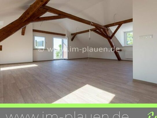 offene Wohnküche - Holzbalken - Top sanierte 3 Zimmerwohnung im direkten Stadtzentrum von Plauen
