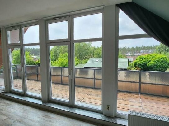 Geräumige Atelier-Wohnung im ruhigen Standort mit riesigem Balkon