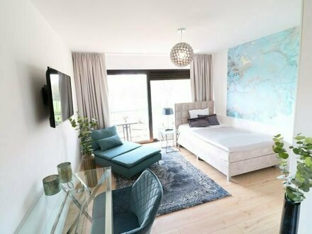 Möbliertes One-Room-Design Apartment Saline compact mit Loggia im salinenparc Bad Westernkotten