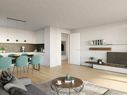 Neubau: Sonnige 3-Zimmer-Wohnung mit Loggia | Wohnung A28