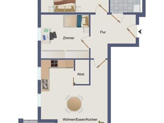 Noch 2 3 Zi. Neubauwohnungen (79m) mit Terrasse oder Balkon in 2 zweigeschossigen KFW 55 Häusern in Rotenburg