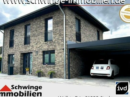 SCHWINGE IMMOBILIEN Stade: Neuwertiges 160 m² Familienhaus mit hochwertiger Ausstattung zu verkaufen.