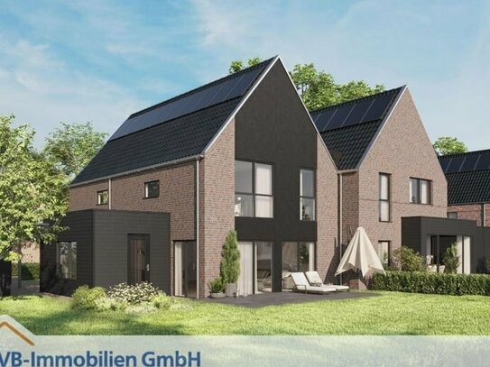 Große Doppelhaushälfte mit Erker - Klimafreundlicher Neubau